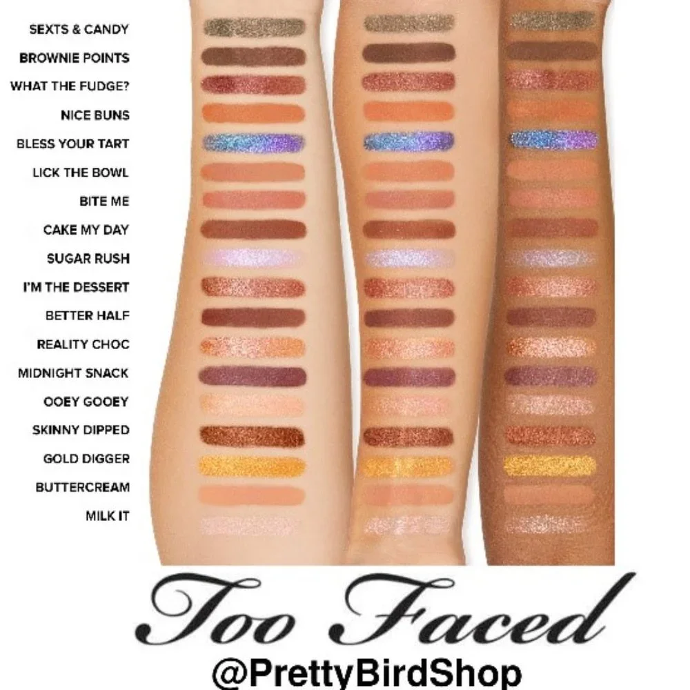 TOO FACED Better Than Chocolate 18 Eye Shadow Palette NIB neutral natural coco